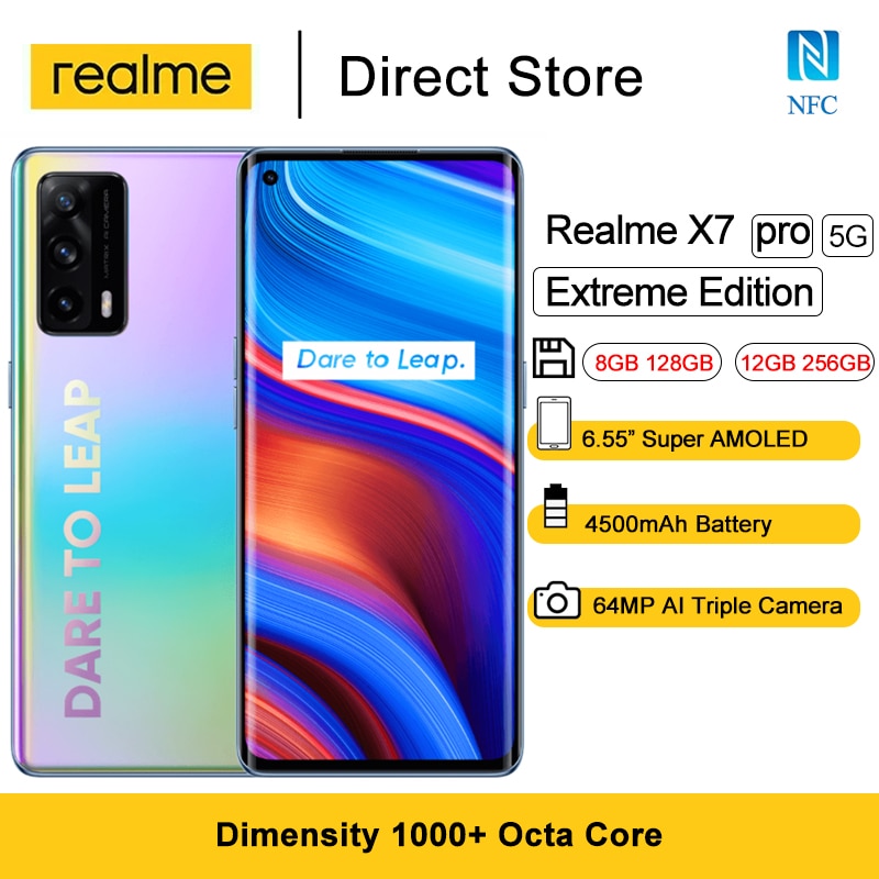 Realme-X7  Ʈ NFC 5G Ʈ, 6.55 & Ƹ..
